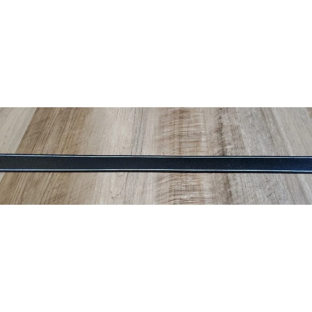 Lucien Piccard Genuine‎ Leather Belt Size 38 40 Black White Stripe Argentina